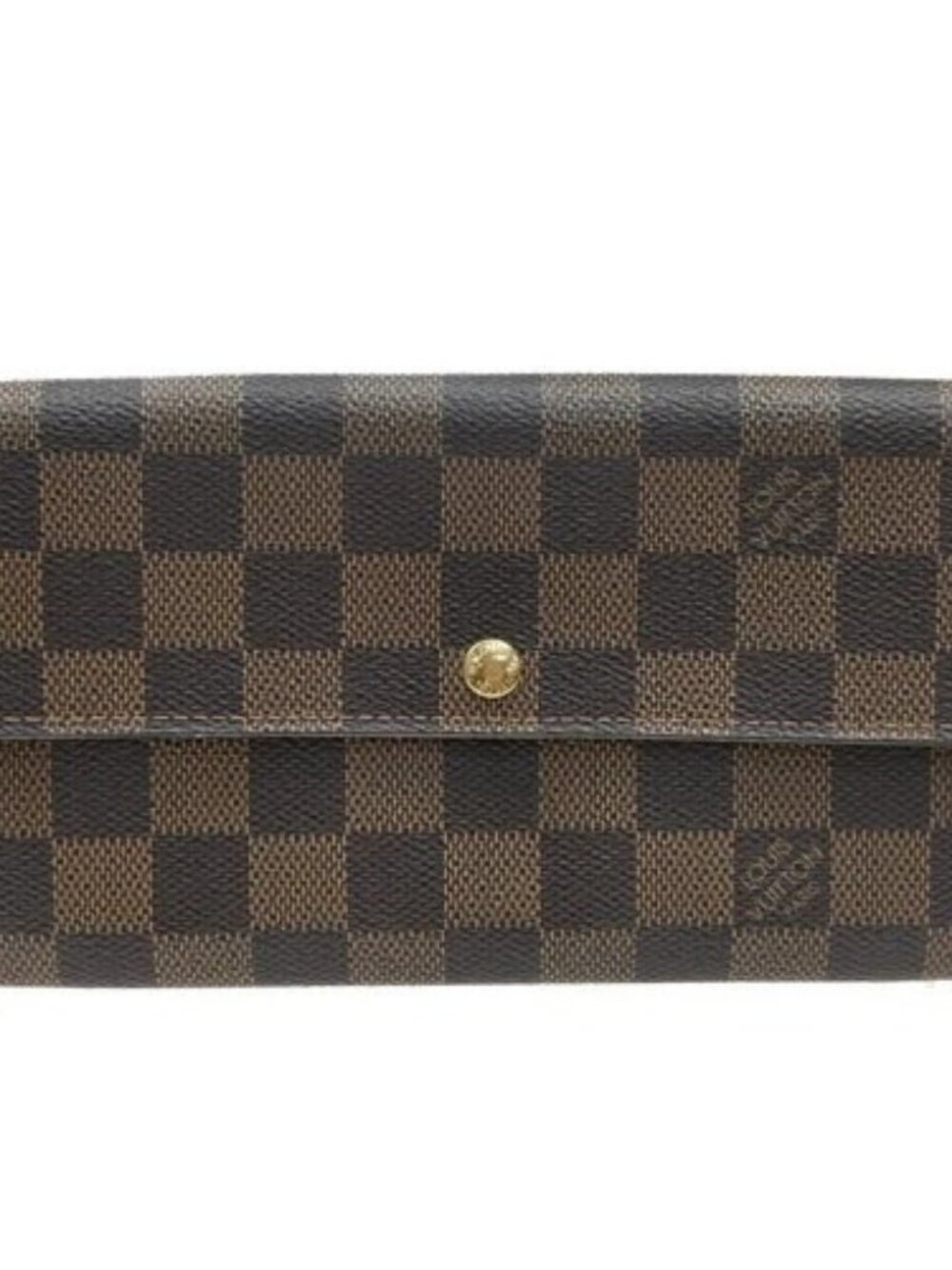 LOUIS VUITTON Porte Monnaie Credit Wallet Damier Ebene Leather BN N61724 09KD104